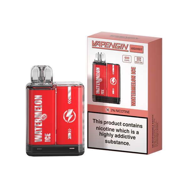 20mg Vapengin Mercury Disposable Vape Device 600 Puffs