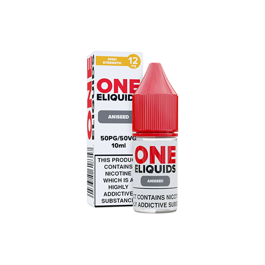 12mg One E-Liquids Flavoured Nicotine E-Liquid 10ml (50VG/50PG)