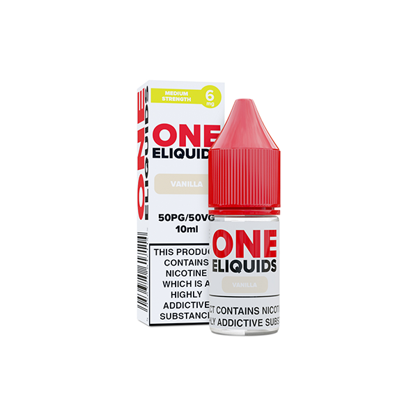 6mg One E-Liquids Flavoured Nicotine E-Liquid 10ml (50VG/50PG)