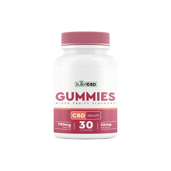 Bullet CBD 750mg CBD Isolate Gummies - 30 Pieces