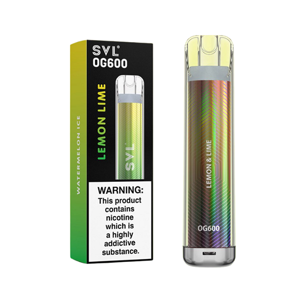 20mg SVL OG600 Disposable Vape 600 Puffs