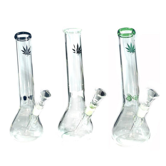 6 x 12" Handicrafted Glass Bong - GWP-12(GS0914)