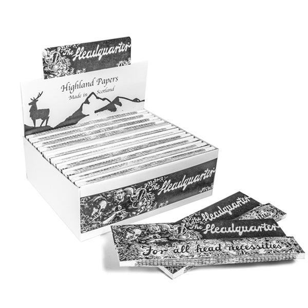 24 Highland Headquarters King Size Rolling Paper & Tips