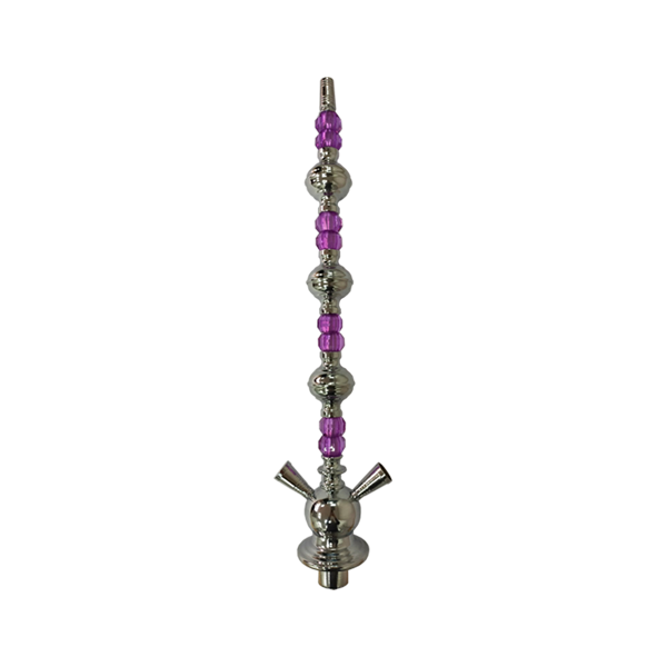 Large Glass Metal Shisha Stem - Assorted Colours