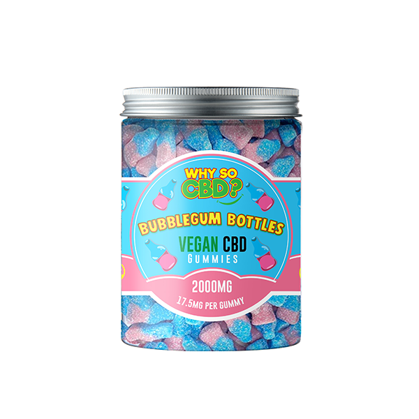 Why So CBD? 2000mg Broad Spectrum CBD Large Vegan Gummies - 11 Flavours