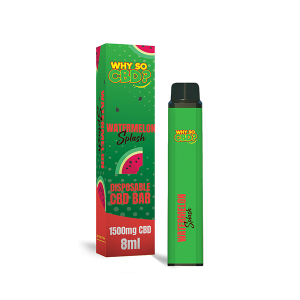 Why So CBD? 1500mg CBD Broad Spectrum Disposable Vape - 8ml